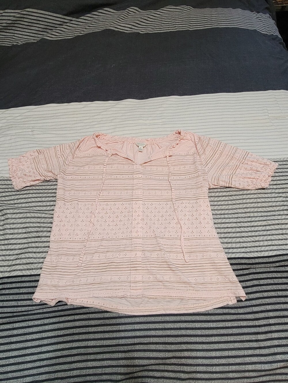 Lucky Brand Light Pink Top Medium